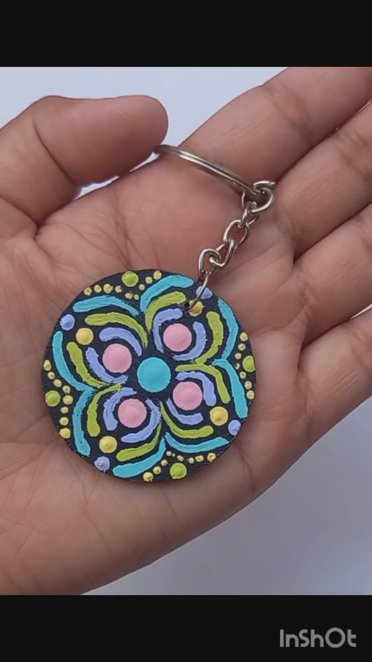 Beautiful Handcrafted Mandala Keychains